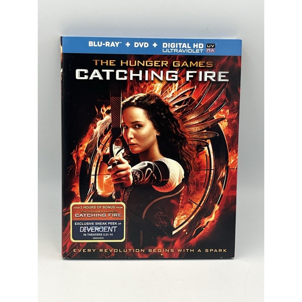 The Hunger Games: Catching Fire Blu-ray & DVD 2 Disc Jennifer Lawrence Sci-Fi